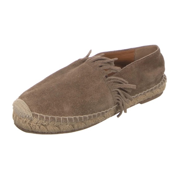 CHLOÉ Chloé Suede Fringe Trim Accent Espadrilles Suede Fringe womens 35 IT 35 - Picture 2 of 8